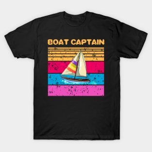 Retro Boat Captain T-Shirt